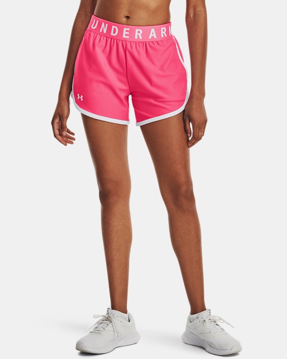 Women's UA Play Up 5" Shorts in Pink image number 0